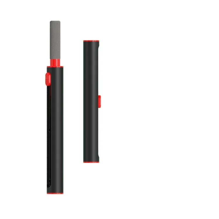 3-in-1 headphone cleaning pen with metal pick, sponge tip and brush for electronic device maintenance