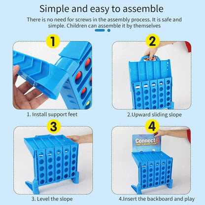 Educational Connect 4 Shots Bouncing Ball Game for family fun