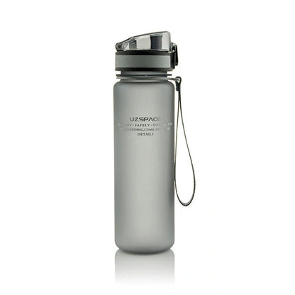 500ml leak-proof sports water bottle in red, blue, green, and grey