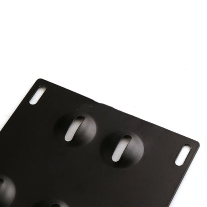 American licence plate frame with trailer hook for car modification on vehicle