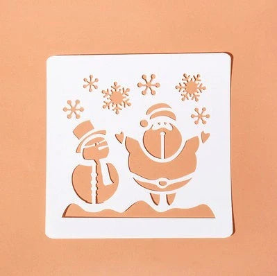 DIY Christmas Hand Tent Album Template Set for festive crafting projects