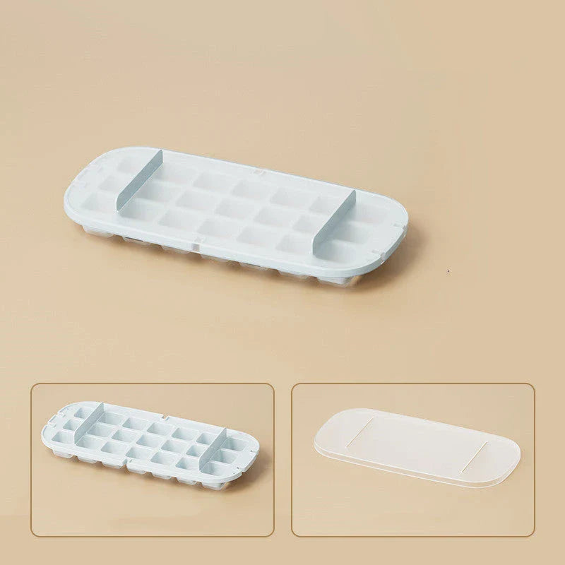 High-Capacity Ice Cube Tray with Shovel - Premium Kitchen Gadget for Effortless Ice Production and Serving