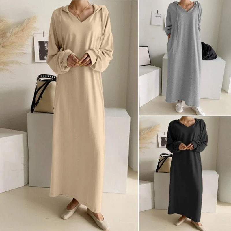 Stylish cotton shirtdress for women in khaki, grey, and black, perfect for any occasion.