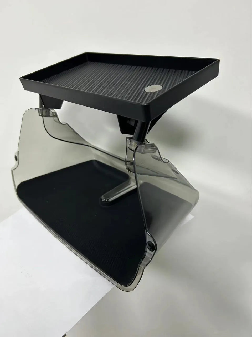 Tesla Model 3 and Y ETC storage box in Black mounted under vehicle touchscreen