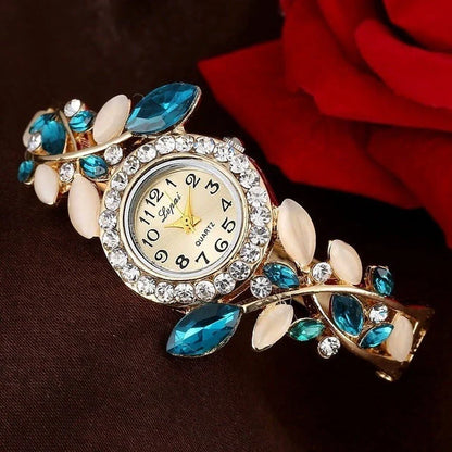 Vintage round dial quartz watch in royal blue, colourful, orange, purple, and red options