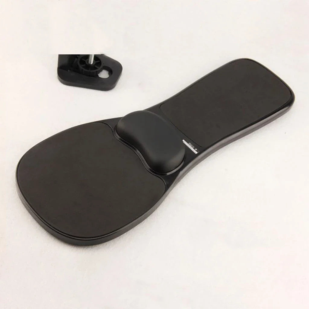 Ergonomic computer armrest mouse pad with adjustable design and memory foam wrist support for improved posture and reduced strain
