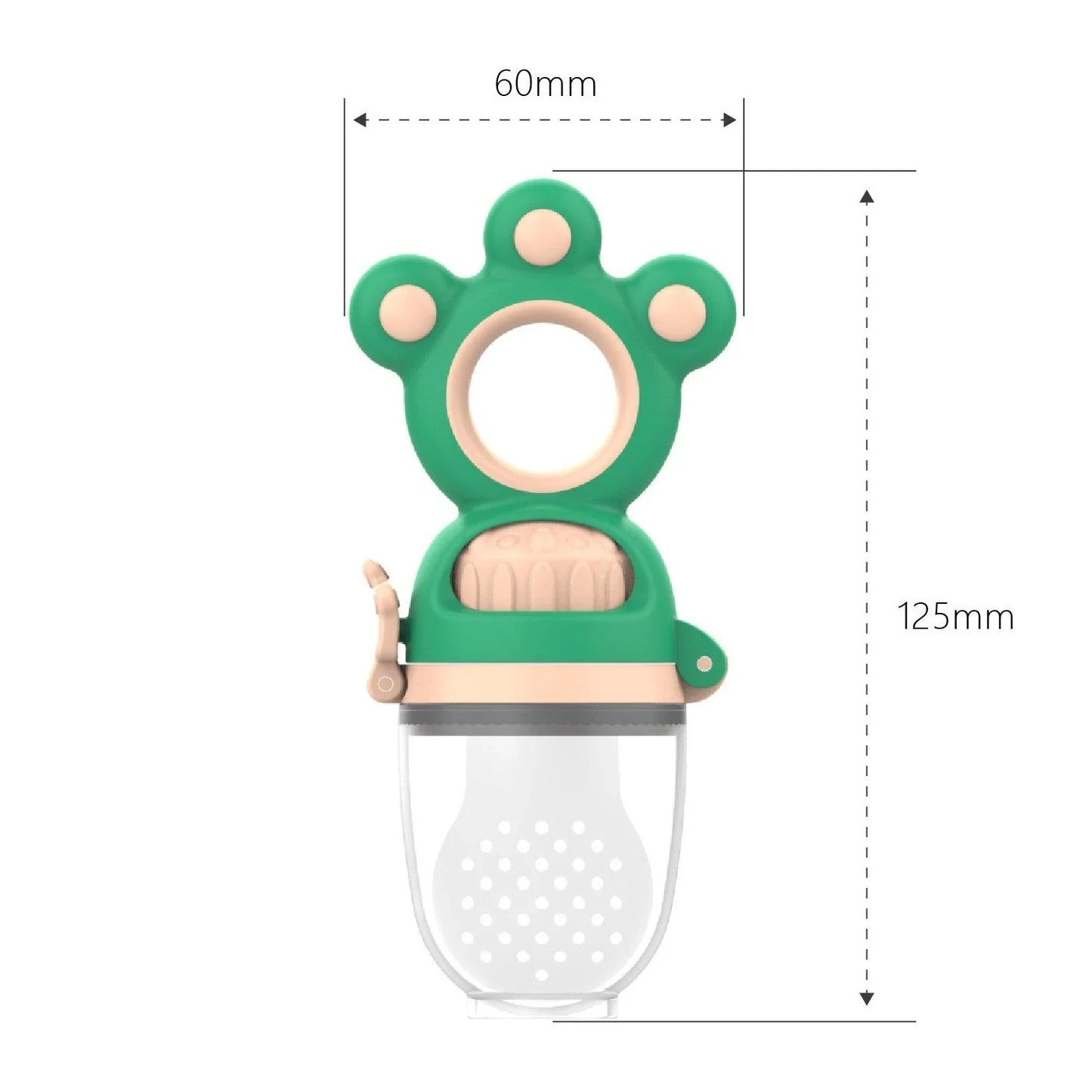 Premium Baby Pacifier Feeder with Densely Covered Mesh for Even Juice Distribution and Soft, Comfortable Silica Gel Material