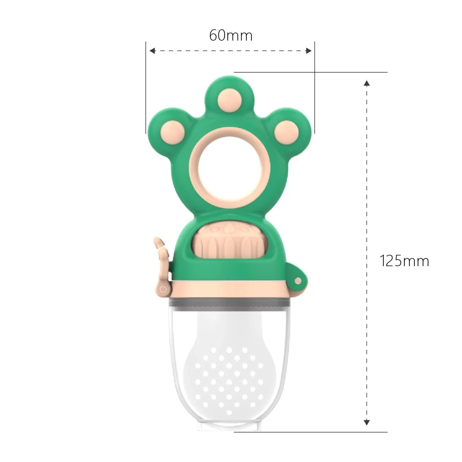 Premium Baby Pacifier Feeder with Densely Covered Mesh for Even Juice Distribution and Soft, Comfortable Silica Gel Material