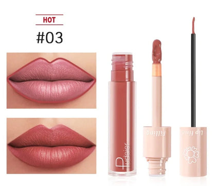 Pudaier dual-ended lipstick and lip gloss tube with 20 colour options