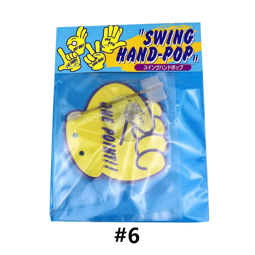 Swing hand cartoon aromatherapy pendant with jasmine green tea fragrance in multiple colour options