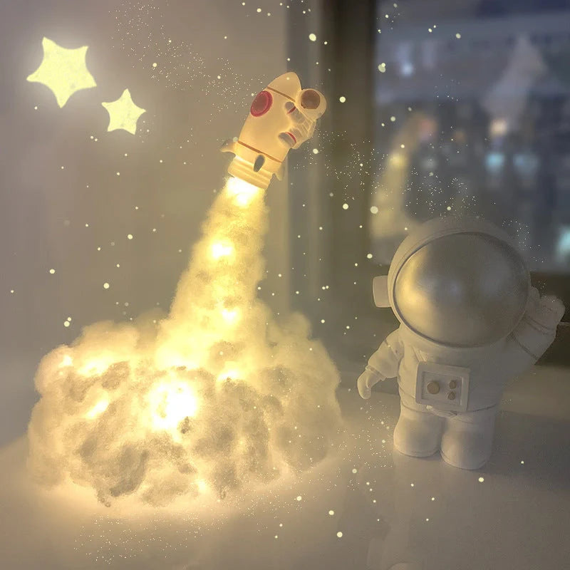 DIY Rocket Model LED Night Light with USB power option