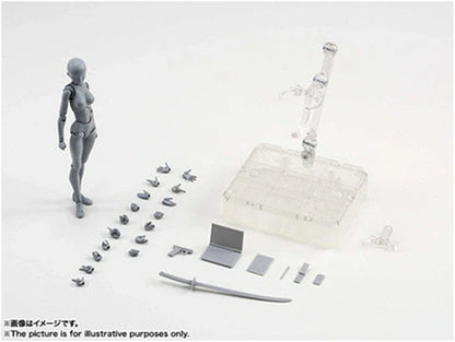 Articulated artist mannequin kit with interchangeable hands and accessories