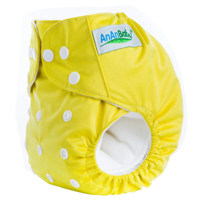 Solid colour leak-proof baby diaper pants with brushed cloth and bamboo charcoal lining, 36.5 x 32.5 cm