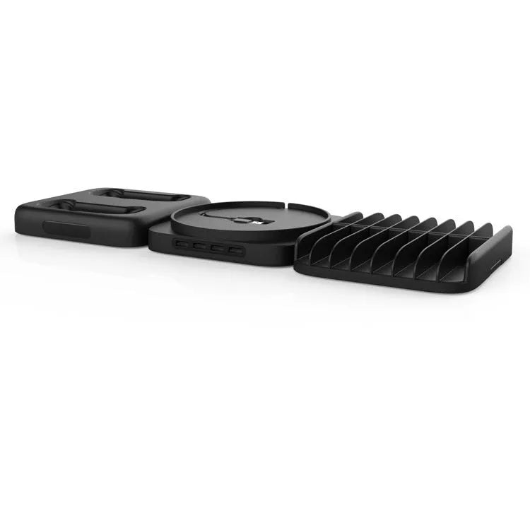 Xbox Series X three-in-one set with main unit base, controller charging station and game disc storage rack in black