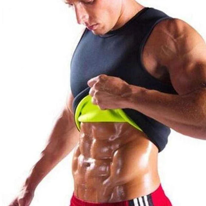 Men's neoprene sauna vest with logo for body shaping and slimming