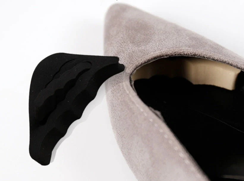 Soft Anti-Slip Toe Pads for High Heels in Black and Beige
