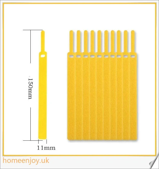 Premium nylon Velcro cable management device for organising and bundling cords in a workspace or entertainment setup