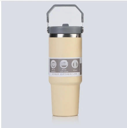 Premium stainless steel insulated tumbler with double-wall vacuum technology, available in multiple vibrant colors and sizes
