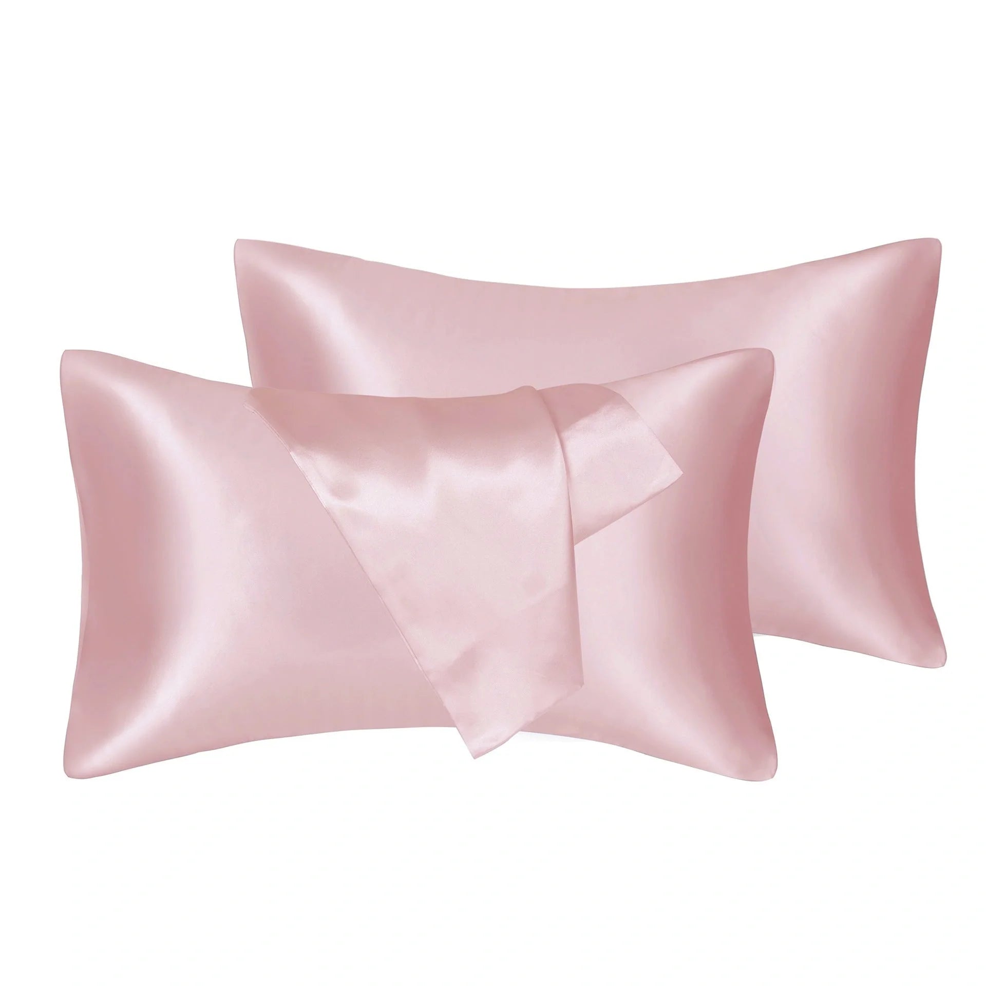 75D Satin Artificial Silk Pillowcase in various colours and sizes