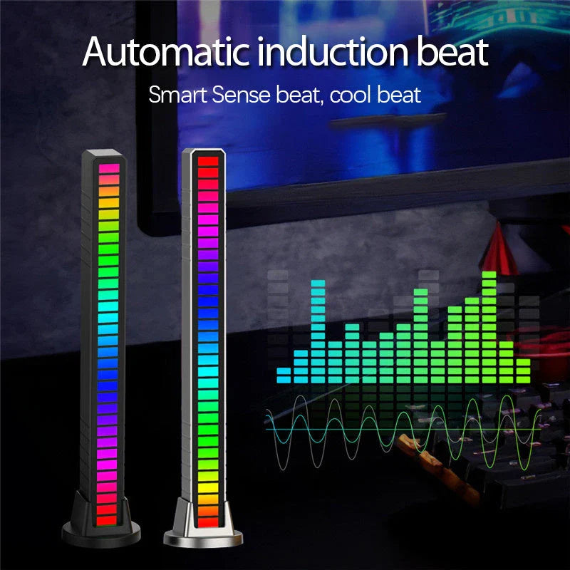 A LED strip light that automatically synchronizes with the beat of your music, creating a dynamic, RGB-powered light show for a mesmerizing ambiance.