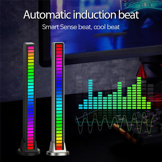 A LED strip light that automatically synchronizes with the beat of your music, creating a dynamic, RGB-powered light show for a mesmerizing ambiance.