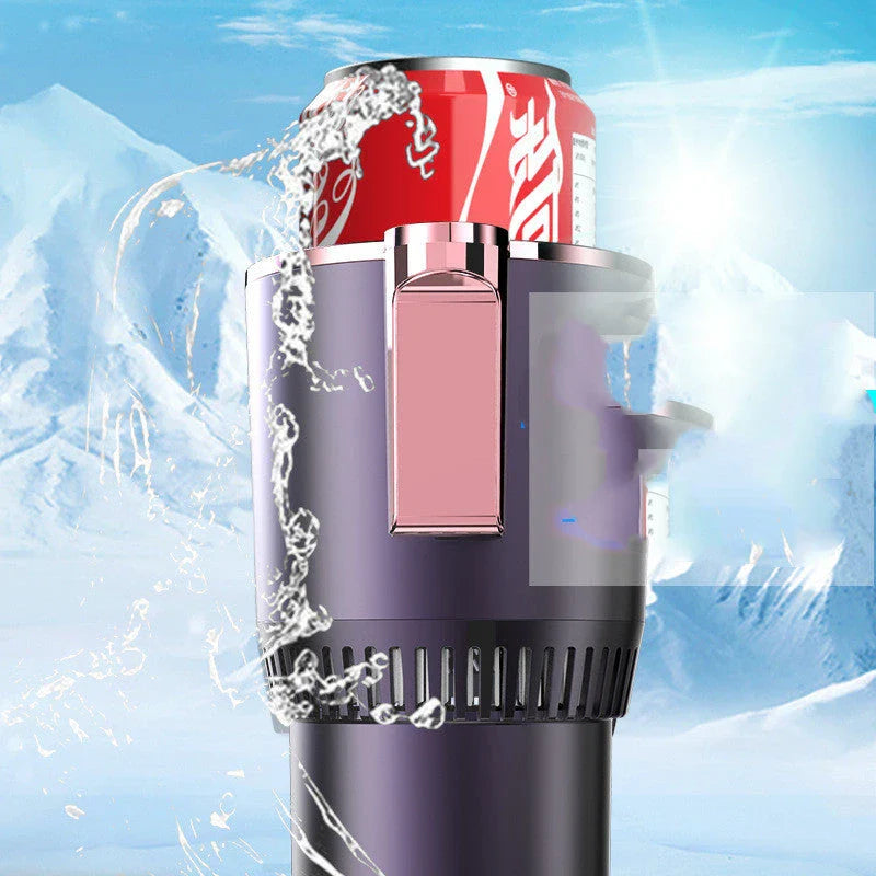 12V Smart Car Cup Holder with Digital Temperature Display for Heating and Cooling Beverages