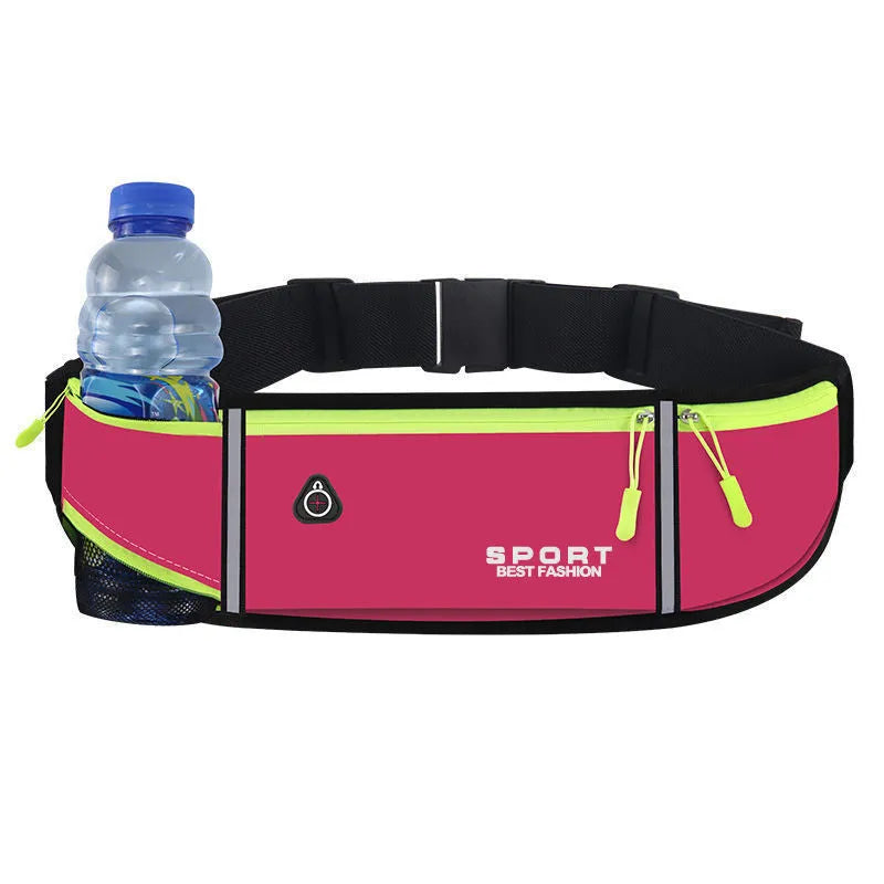Waterproof Oxford cloth running belt waist bag with anti-theft design in multiple colour options