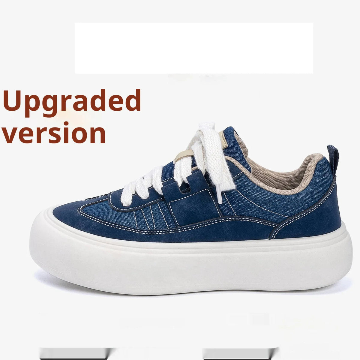 Men's platform casual shoes with raised sole in black colour showing round toe and lace-up front