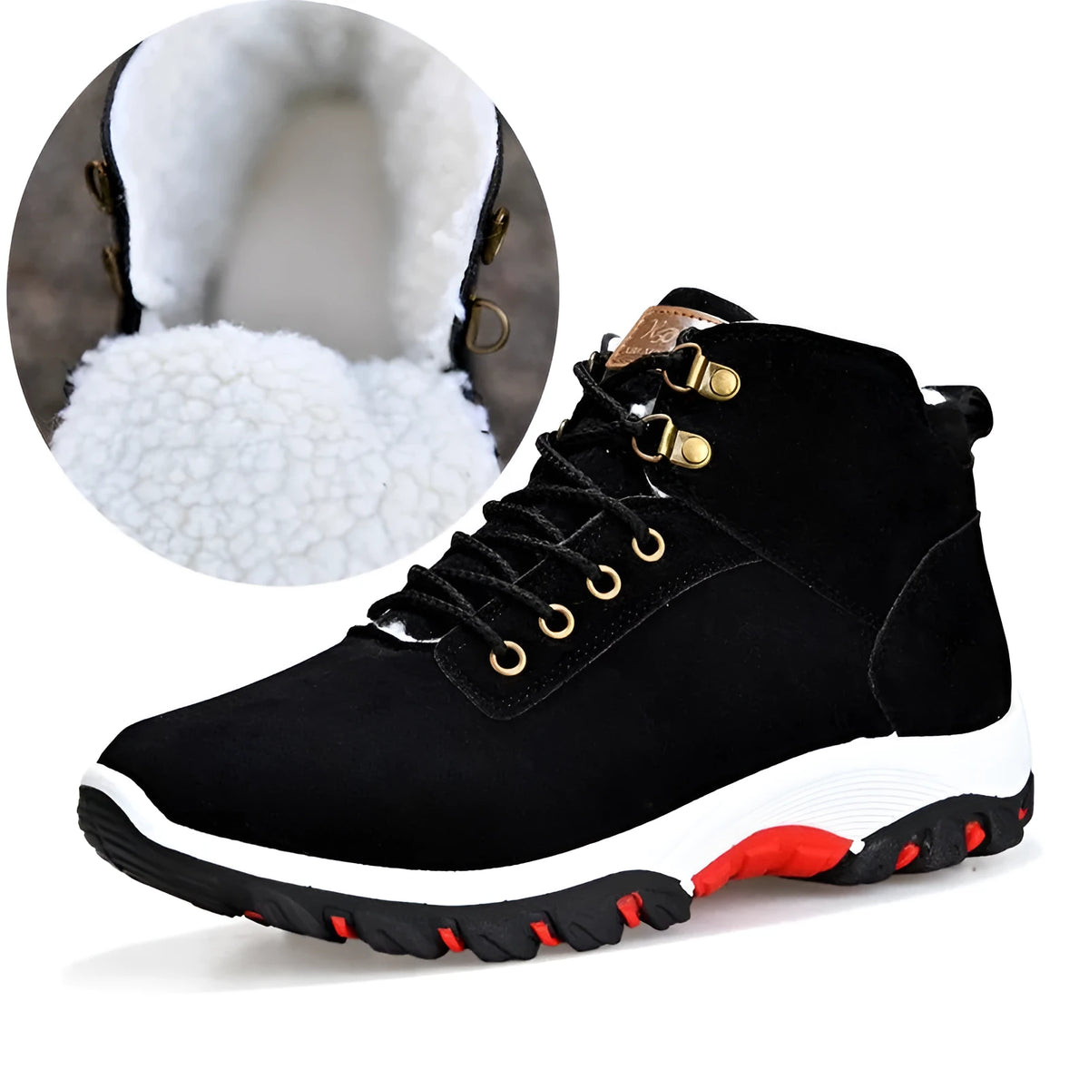 Men's cotton suede winter boots in black, blue, or brown, sizes 39-44