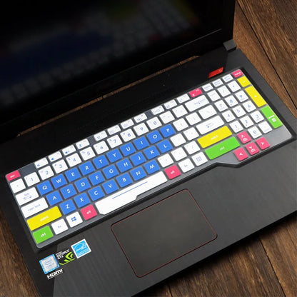 ASUS Flight 15.6-inch laptop keyboard protective film cover in translucent colour on keyboard
