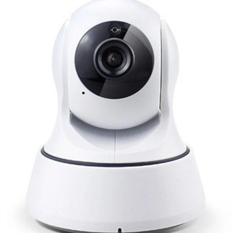 720p HD Wi-Fi home security camera with night vision and sleek, modern design