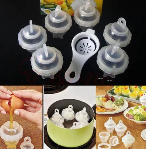 Premium Hard Boiled Egg Cooker Set with Egg White and Yolk Separator Tool for Hassle-Free Egg Preparation