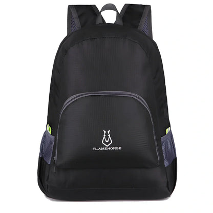 Outdoor folding double backpack in six colours with 22L capacity and waterproof nylon construction