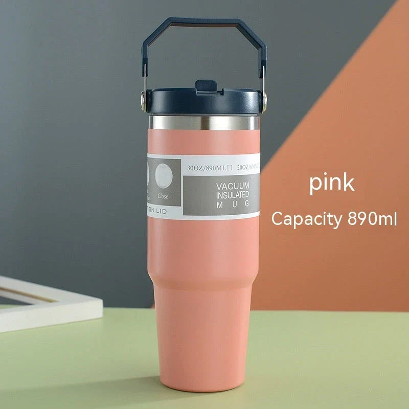 Premium stainless steel insulated tumbler with double-wall vacuum technology, available in multiple vibrant colors and sizes