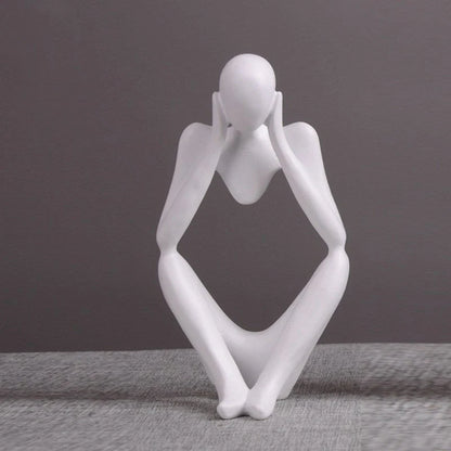 Handmade thinker statue abstract figure sculpture in premium resin