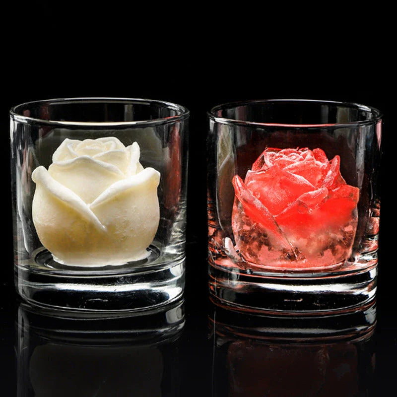 Versatile silicone rose-shaped mold for crafting candles, soaps, chocolates, and more