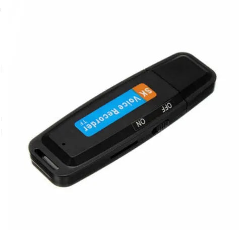 Creative gift USB flash drive with voice card function in black or white colour options