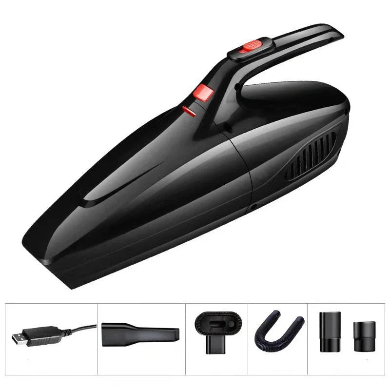 Wireless car vacuum cleaner in black and white options