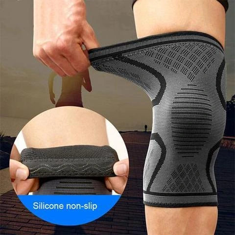 Anti-slip breathable knee support in various colours and sizes