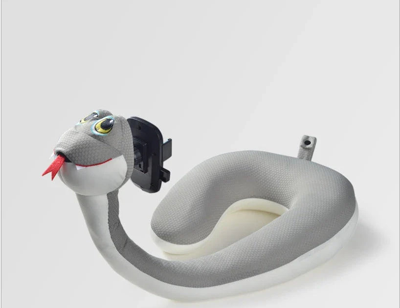 Cosy U-Shaped Pillow with Built-In Phone Holder - Luxurious Velvet Comfort in a Variety of Charming Colours