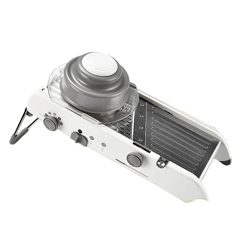 Terka Adjustable Stainless Steel Kitchen Vegetable Slicer with multiple cutting blades