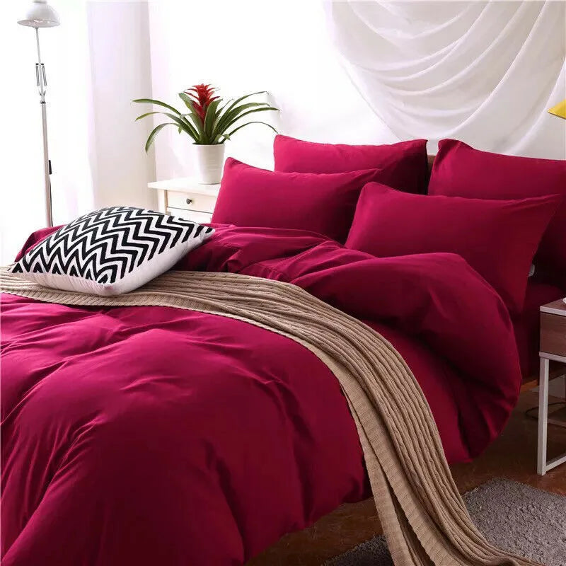 4-piece bedding set with reactive printed twill fabric in flower pattern colours for 2.0m bed