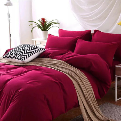 4-piece bedding set with reactive printed twill fabric in flower pattern colours for 2.0m bed