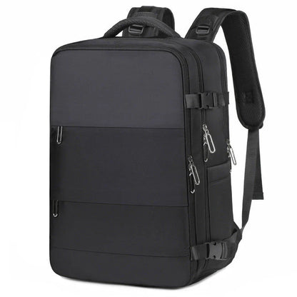Versatile travel backpack for women with large capacity, waterproof design, and organized interior compartments