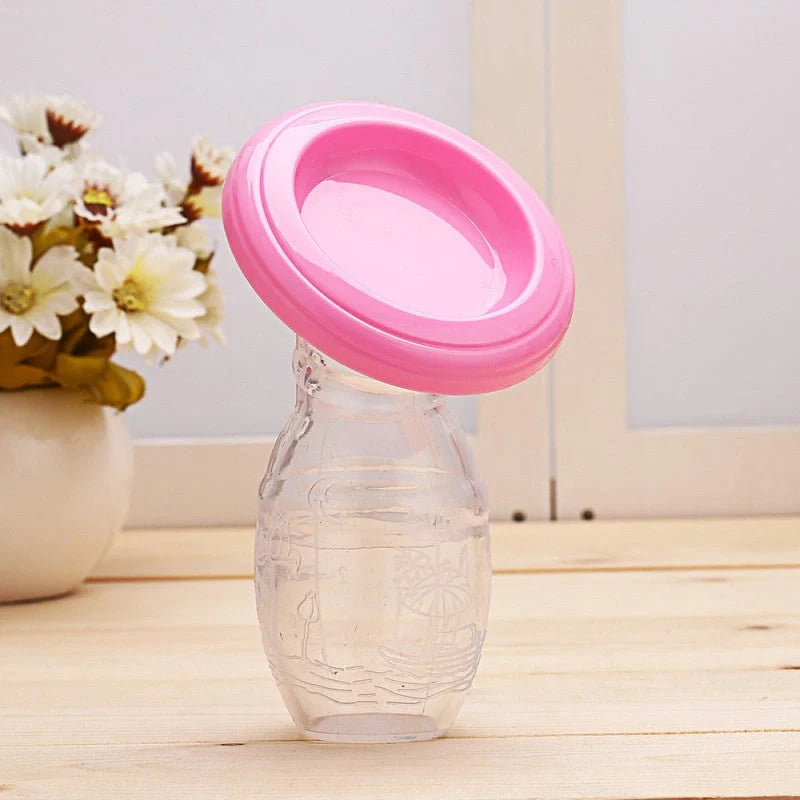 Full Silicone Breast Milk Collector with large opening for comfortable fit