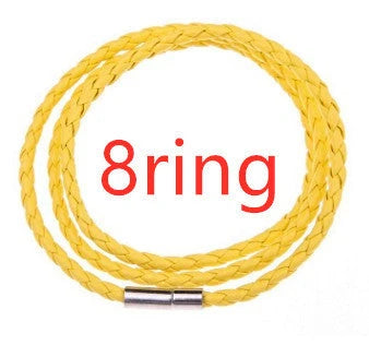 A personalized leather bracelet with engraved beads, a thoughtful gift for men