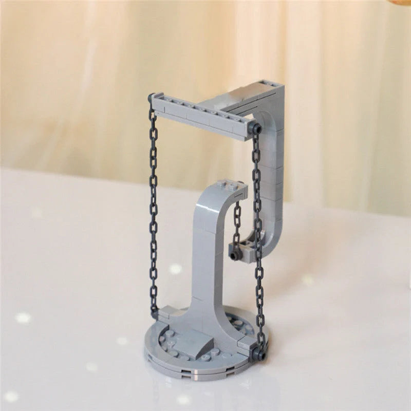 Anti-gravity tension balance building blocks for creative play