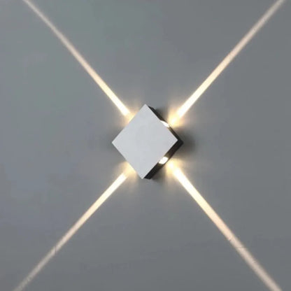 Modern square and round LED aluminium wall light with contemporary Chinese style design