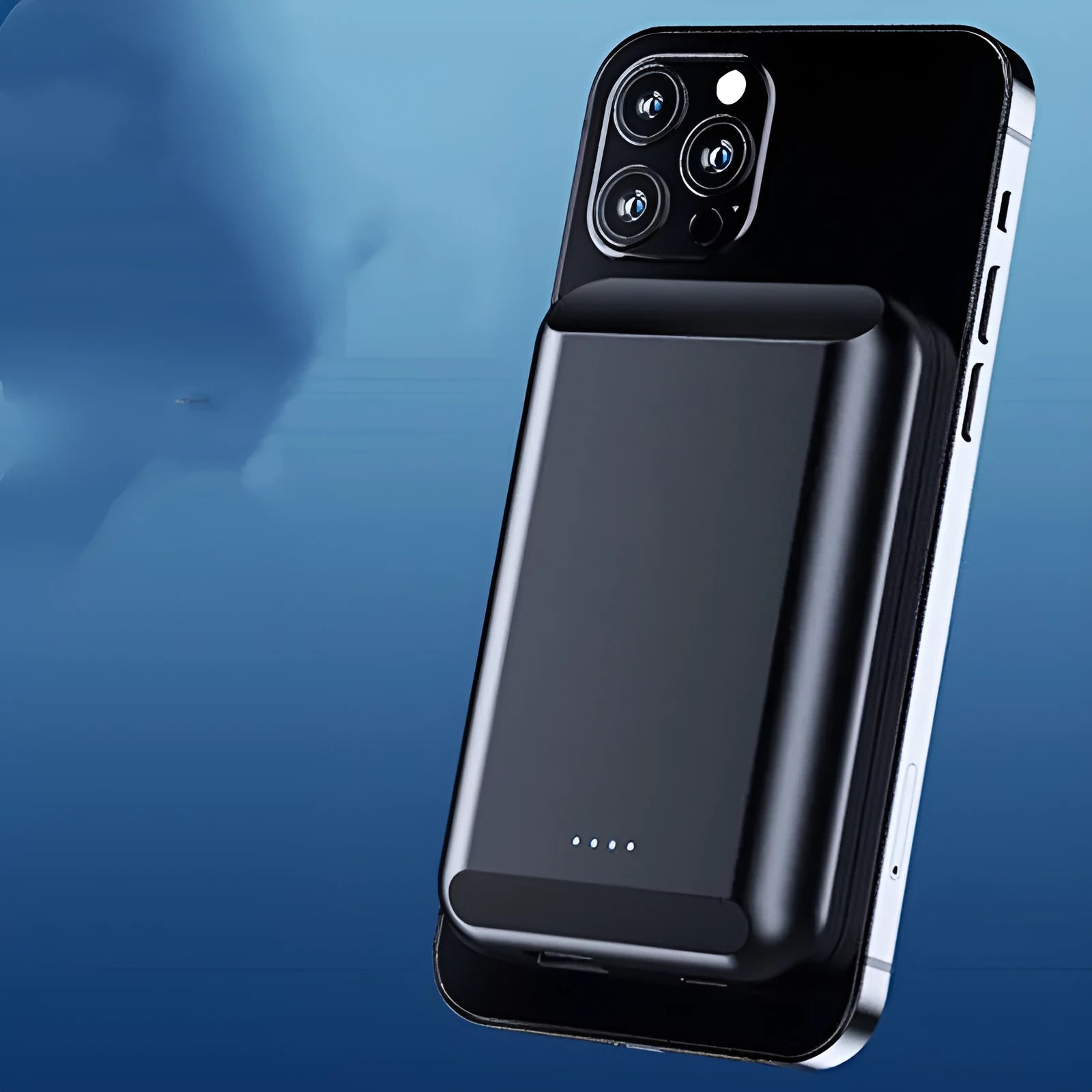 Magnetic wireless power bank in five colour options showing compact 85mm design with 5000mAh capacity