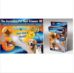 Electric pet nail grinder with safety guard for cats and dogs